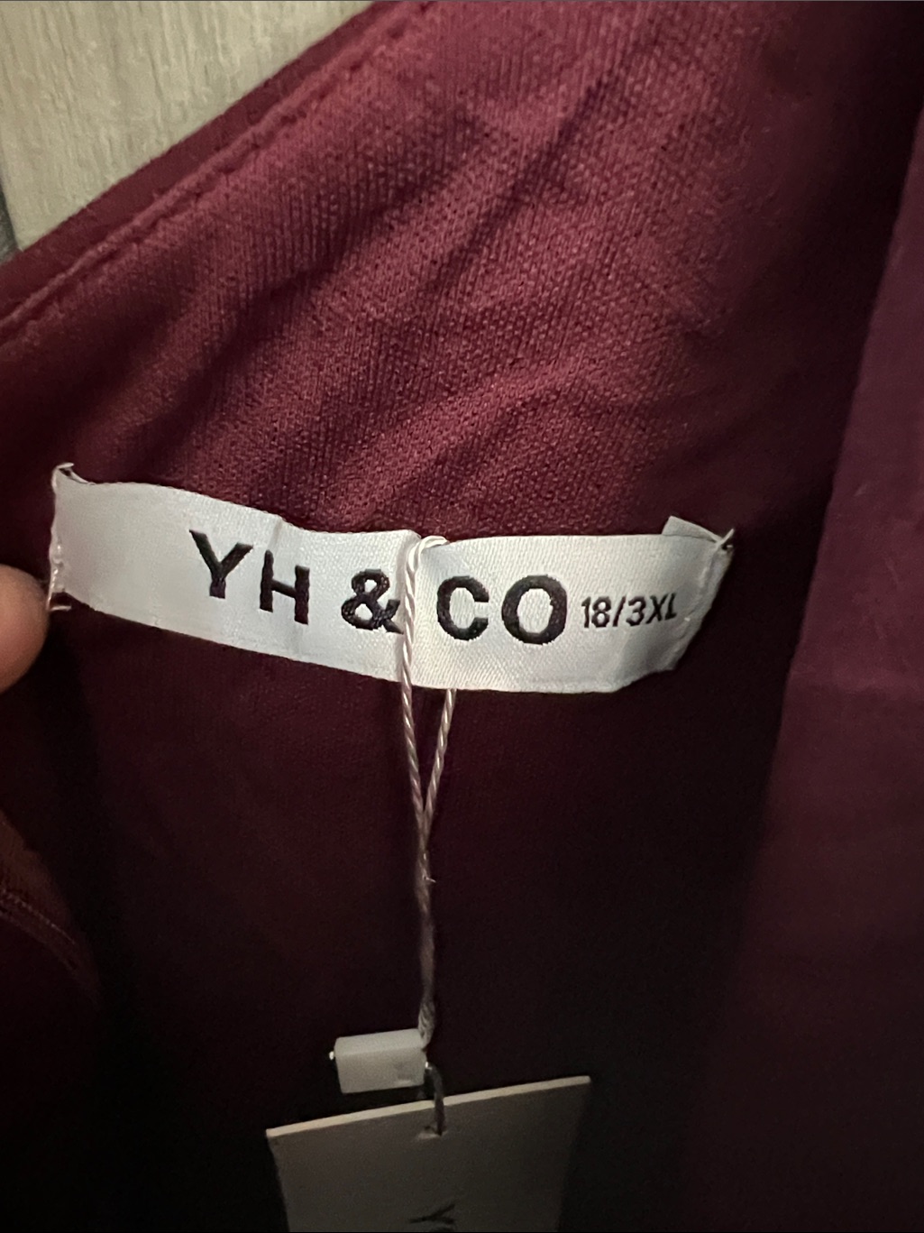 Nwt Revolve Australia Showpo Yh & Colegant Burgundy Draped Maxi Dress Us 18 — image 7 of 8